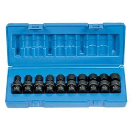 Light House Beauty Socket 0.38 In. Drive Universal Metric 10 Piece Set LI2620424